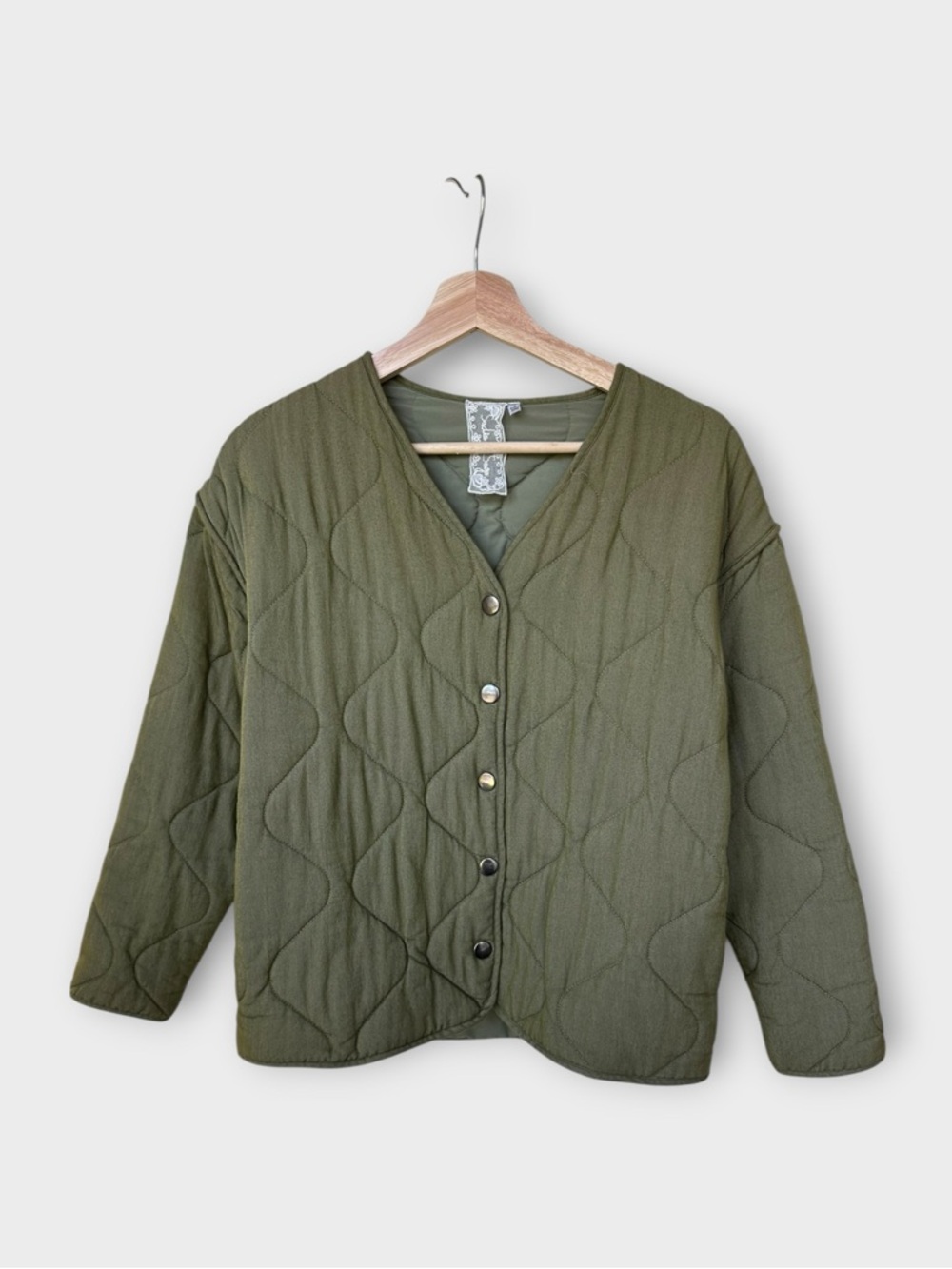 Sadie & Sage Quilted Jacket - Green size S